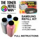Toner Refill Kit For Use In The Samsung TN415 Laser Printer Cartridge CLT-K504S BK,C,M,Y